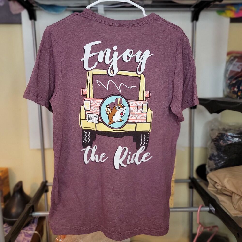 Buc-ee's Tee SS Enjoy The Ride Purple - Size AL